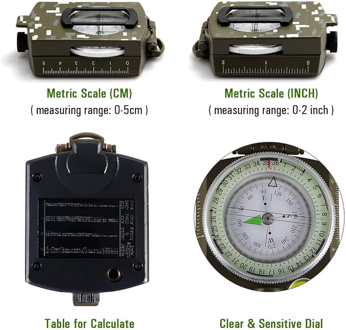 Eyeskey Multifunctional Tactical Survival Military Compass - Image 2