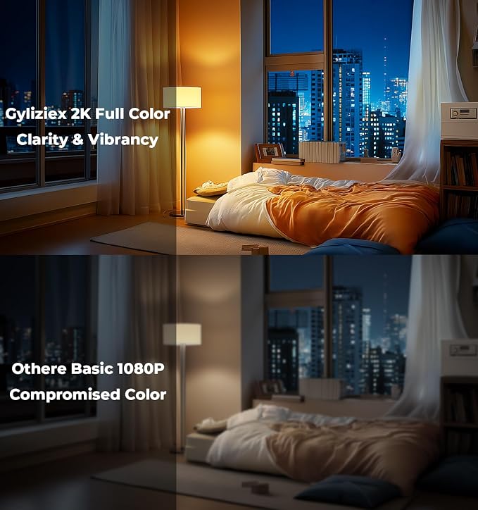 Gyliziex 2K Clock Camera, 5G & 2.4G WiFi Indoor Pet Nanny Cameras - Image 6