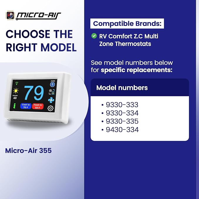 MICRO-AIR EasyTouch Digital RV Thermostat Replacement - Image 2