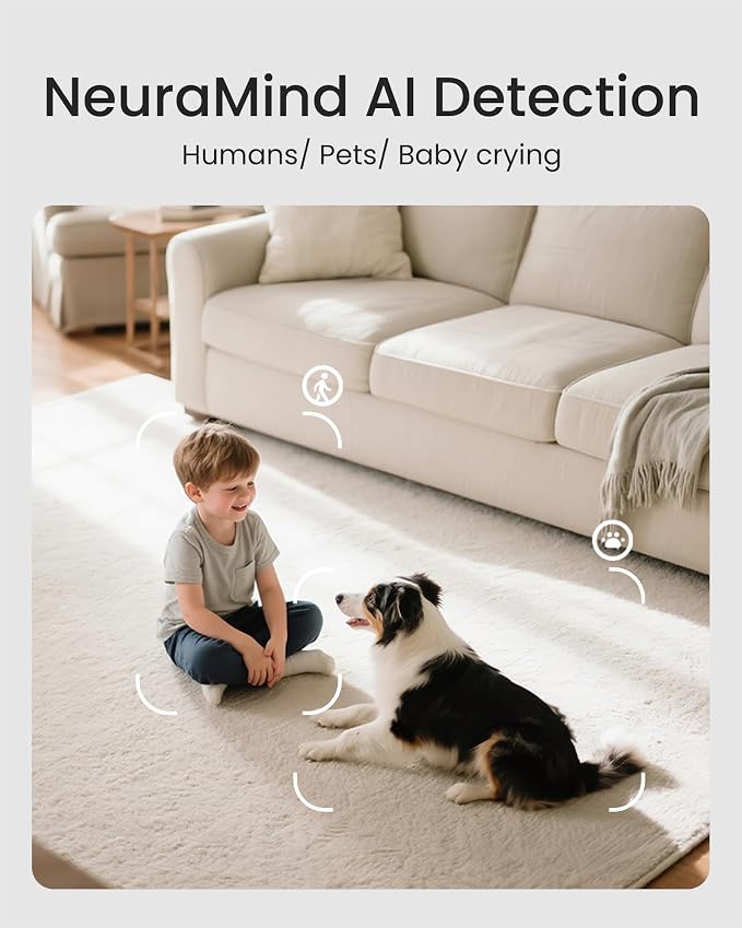 youkey 2.5K Indoor Camera, No Monthly Fees, 360° Dog/Pet Camera - Image 6