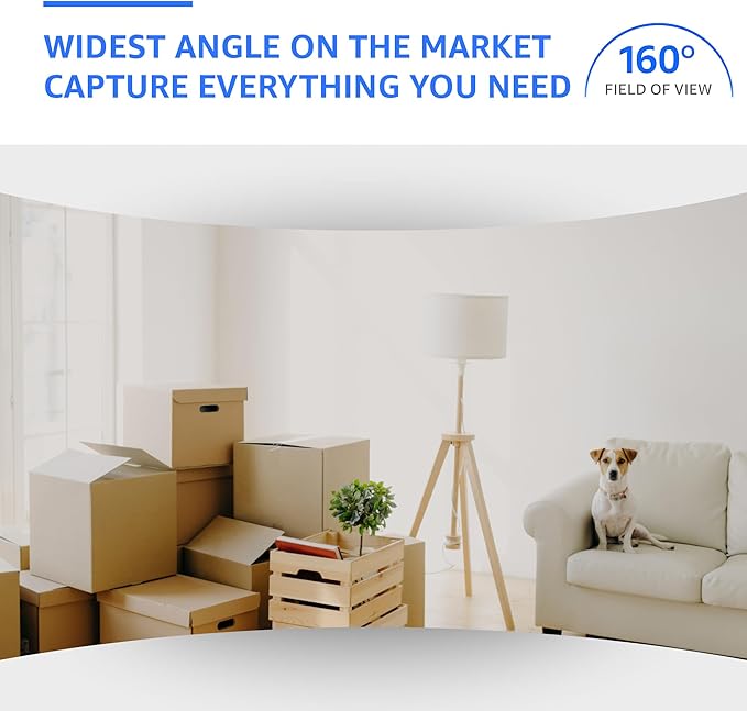 ALPHA TECH Indoor Camera with 160° Wide Angle, Plug in Offline Camera, No WiFi - Image 2