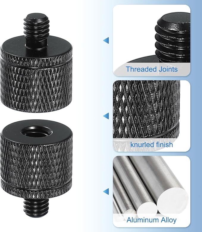 PATIKIL Tripod Screw Adapter 1/4" Female to M6 Male, 20 mm - Image 3