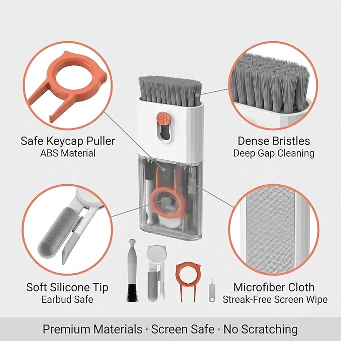 10-in-1 Keyboard Cleaner Kit, All-in-One Computer Electronics Cleaning Brush Set - Image 2