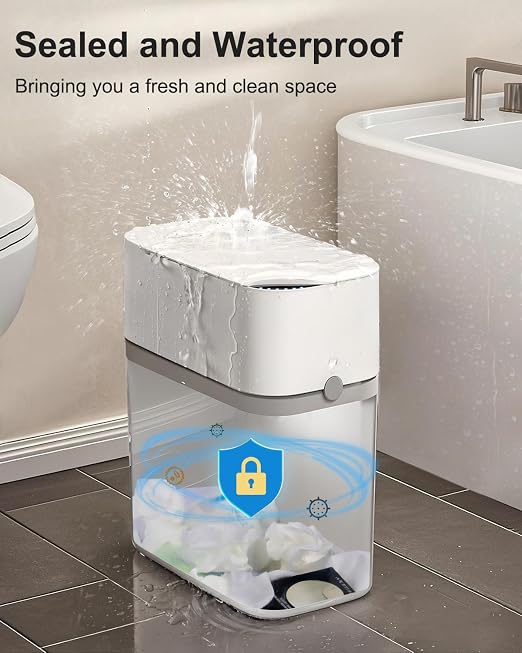 CTIME Touchless Automatic Bathroom Trash Can - Image 5