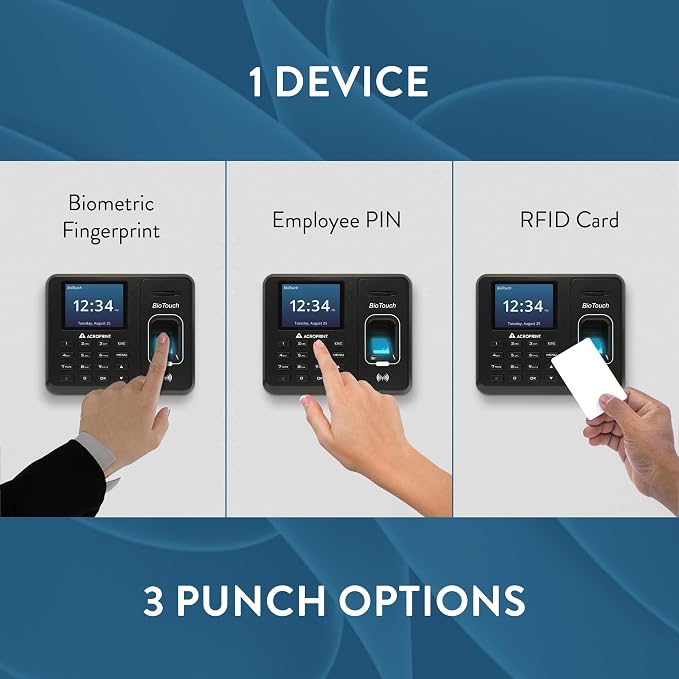 Acroprint BioTouch Self-Contained Automatic Biometric Fingerprint/Proximity - Image 2