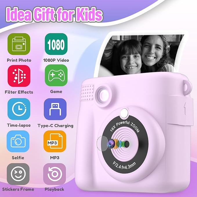 ESOXOFFORE Instant Print Camera - Image 2