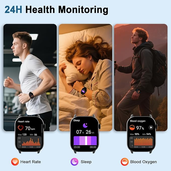 Smart Watch for Men Women, 1.95"HD 2025 New Smartwatches - Image 2