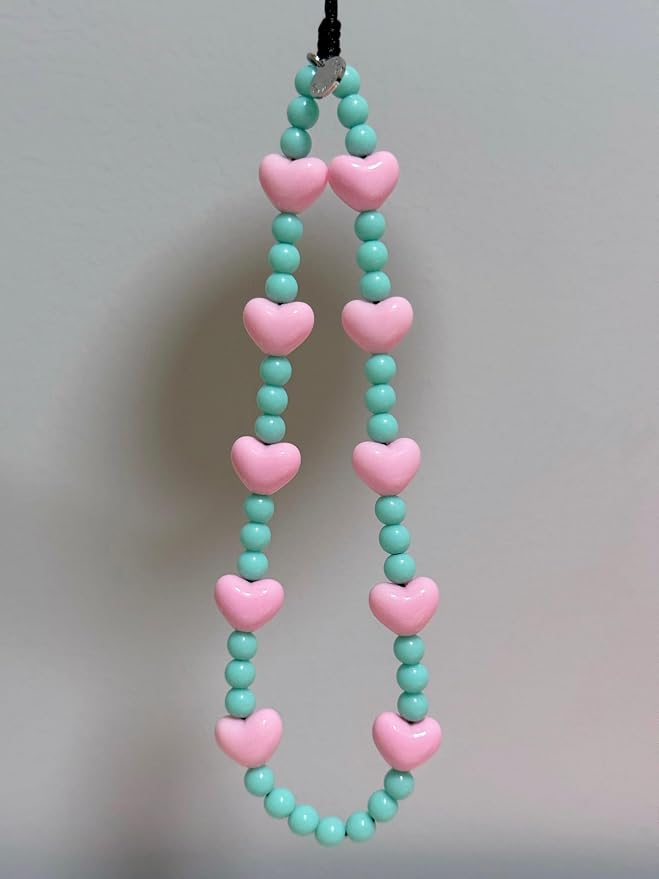 Drawwind Phone Charm Beaded Wristlet Strap Universal Cell Phone Lanyard Cute - Image 5