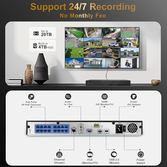 Anpviz 16CH 4K PoE Security Camera System - Image 8