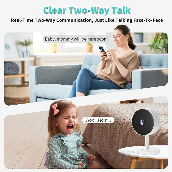 2K Indoor Security Camera for Bedroom, Pet/Dog/Baby Camera - Image 6