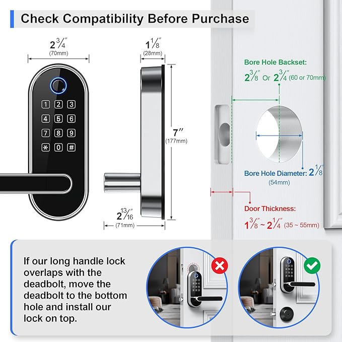 Bluetooth Fingerprint Smart Lock - Image 8