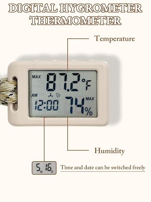 Digital Thermometer, Room Thermometer Indoor, Temperature Humidity Monitor - Image 3