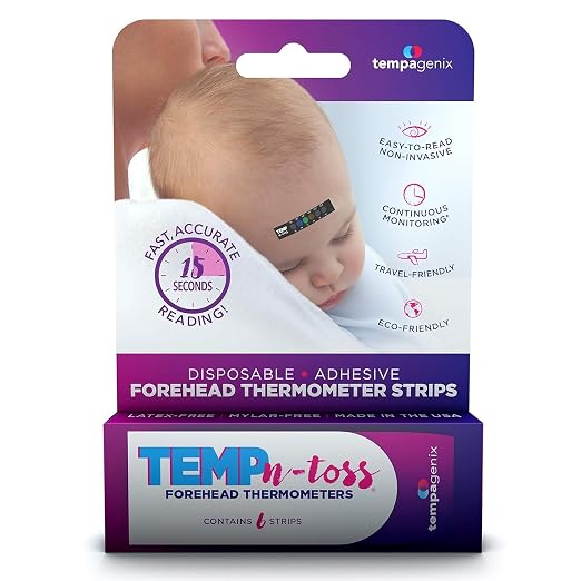Fast Reading Disposable Forehead Thermometer Strips by TEMPN-TOSS