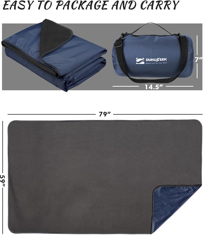 DUKUSEEK Large Waterproof Stadium Blanket - Image 7