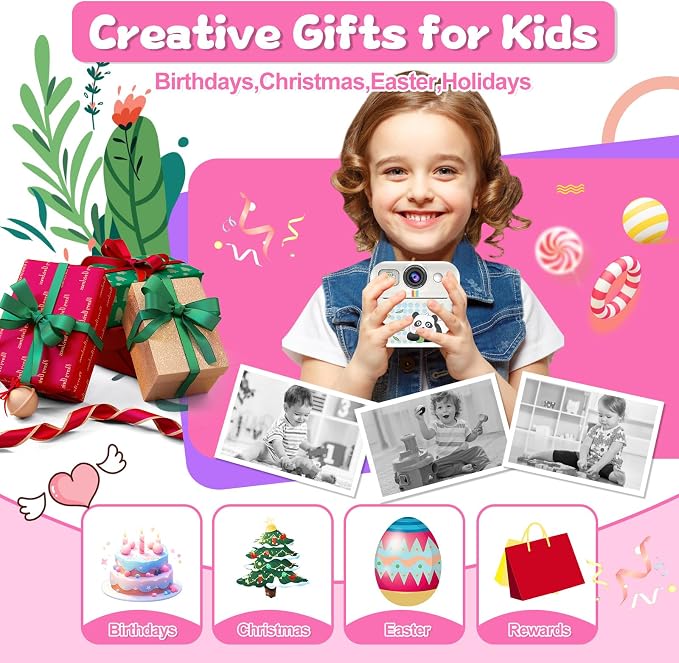 Kids Camera Instant Print, Christmas Birthday Gifts - Image 7