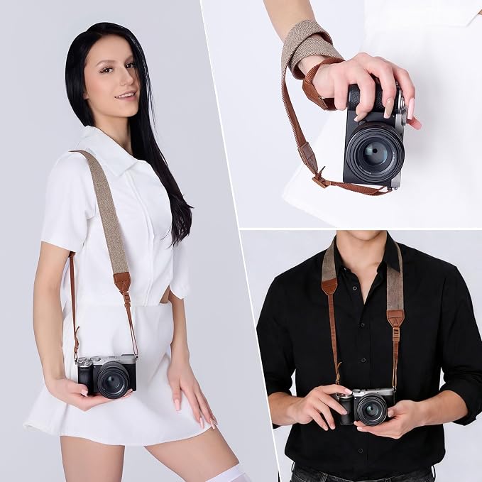 Camera Strap, Premuim Cotton Neck Shoulder Strap, Adjustable Neck Belt - Image 5