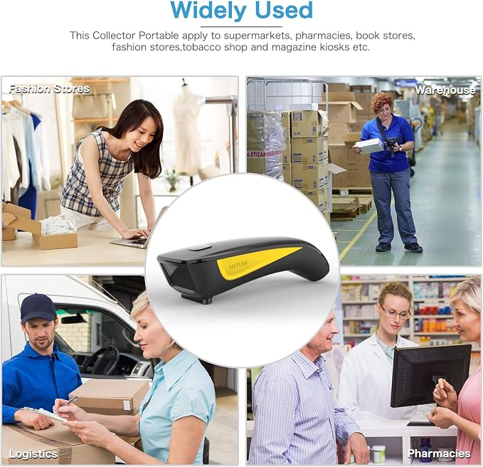 NETUM Mini Barcode Scanner Bluetooth Compatible, Small Portable USB Bar Code - Image 7