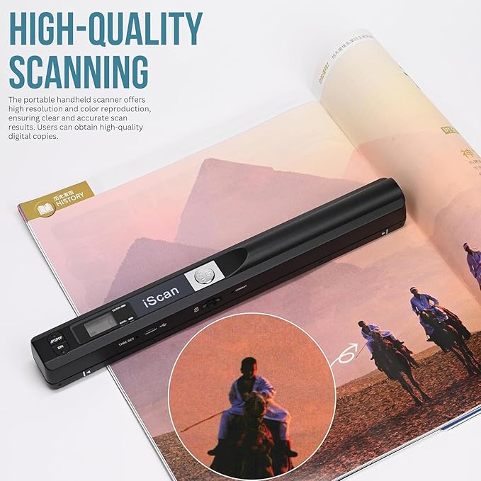 Portable Scanner for Photo A4 Document, Handheld Mobile Scanner - Image 5