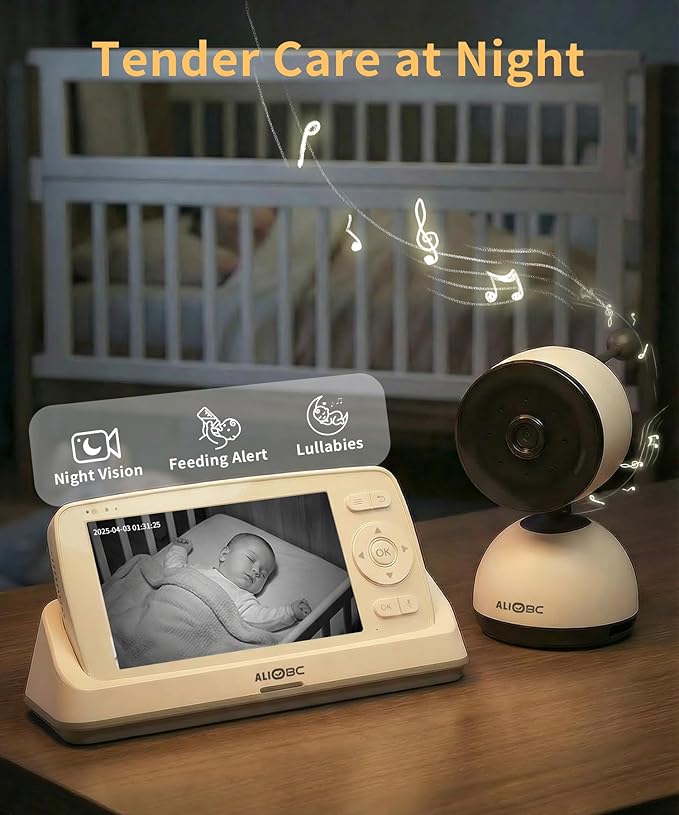 ALIOBC Baby Monitor with Camera and Audio WiFi & No-WiFi Modes AI Smart Baby - Image 5