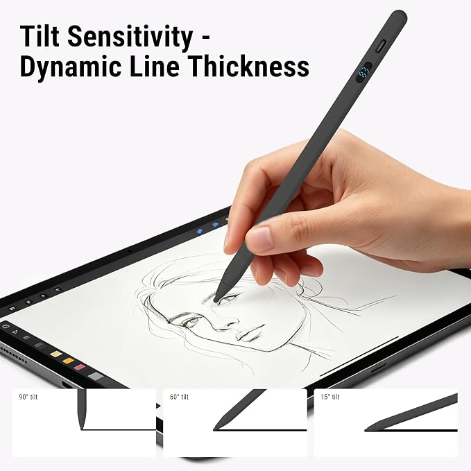 Active Stylus Pen with LED Display, 2-in-1 Dual Modes Digital Pencil - Image 4