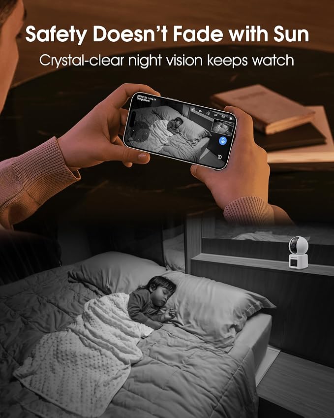 ARCCTV Dual Lens Indoor Security Camera, 2.5K WiFi 6 Pet Camera - Image 6