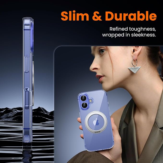 toushion 3 in 1 for iPhone 16 Case Clear - Image 7