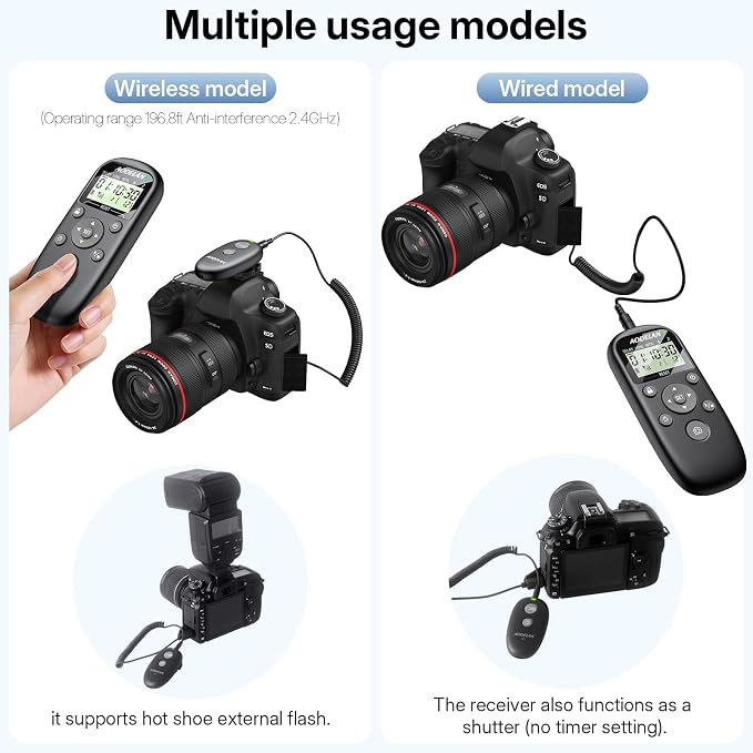 for Canon Camera Rechargeable Remote Shutter Release - Image 3