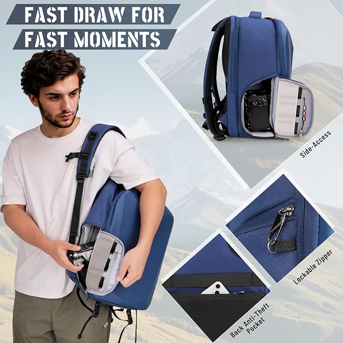 RAINSMORE Camera Backpack Hard Shell - Image 4
