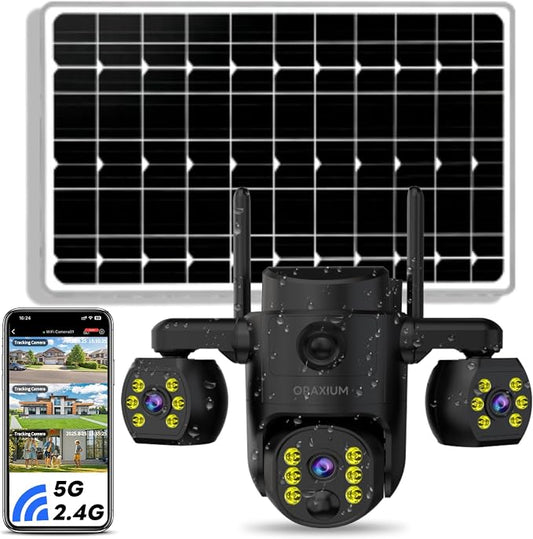 Triple Lens Outdoor Wireless Security Camera, Outdoor Cameras by Unknown