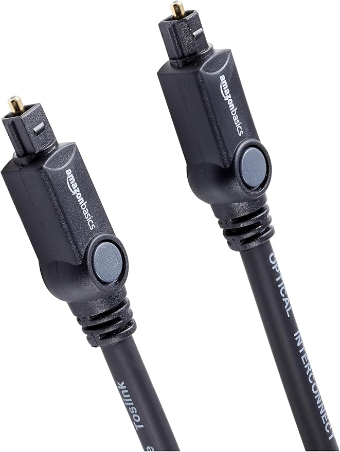 Amazon Basics Toslink Digital Optical Audio Fiber Optic Cable, by AmazonBasics
