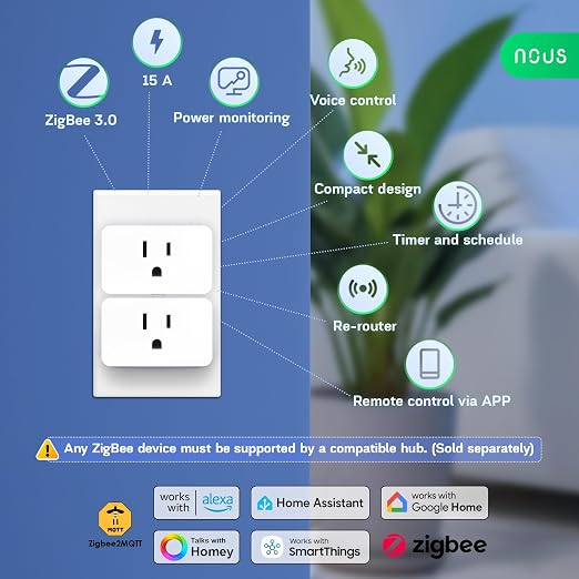 Zigbee Smart Plug, Energy Monitoring,   Required, ETL - Image 2