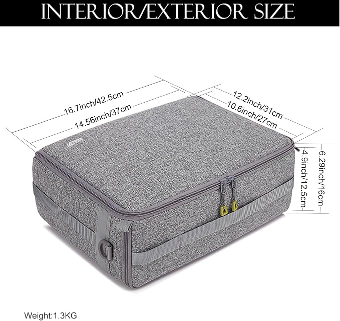 Camera Insert Bag, Shockproof &Pressure-proof Dual Opening Padded Camera Lens - Image 5