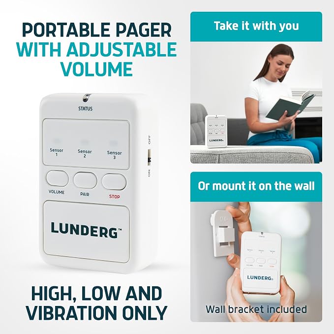 Lunderg Wireless Early Alert Bed & Chair Alarm Set - Image 4