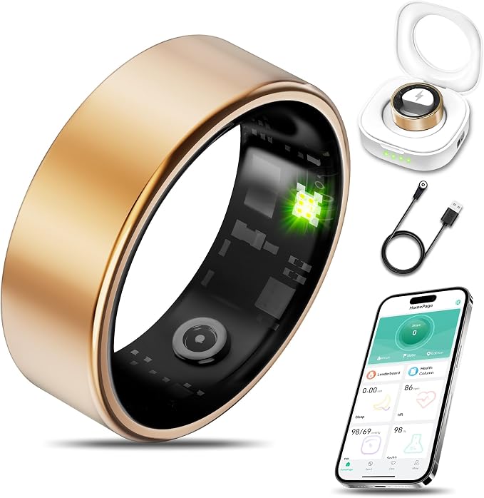 Smart Health Ring Fitness Tracker by Milavan