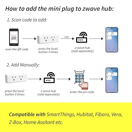 Minoston 800 Series Zwave Dual Outlet Plug, On/Off Z-Wave Repeater Switch - Image 5