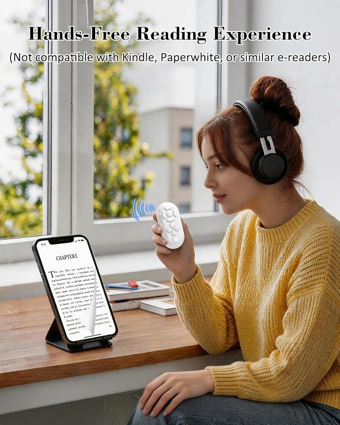 Bluetooth Remote Controller for TikTok Scrolling/Camera/Video Recording/Kindle - Image 4