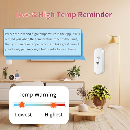 WiFi Temperature Humidity Sensor Smart Hygrometer Thermometer Sensor - Image 2