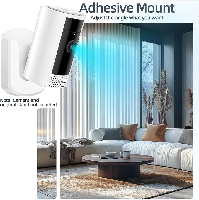 No Drill Ring Indoor Cam Adhesive Wall Mount Bracket - Image 3
