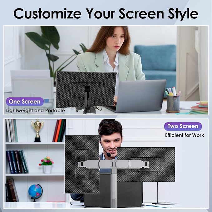 Redalf 15.6" FHD Portable Triple Monitor - Image 5