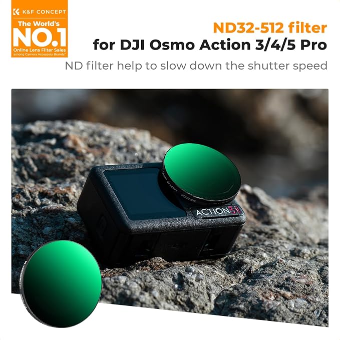 K&F CONCEPT Push in Fit Variable ND32-512 Filter Compatible - Image 2