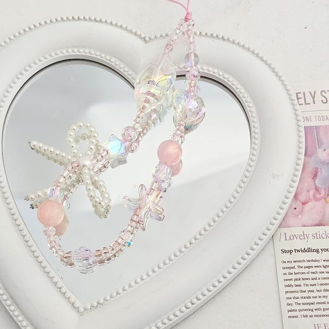 Cute Beaded Camera Wrist Strap for Phone, Digital Camera Charm Lanyard - Image 6