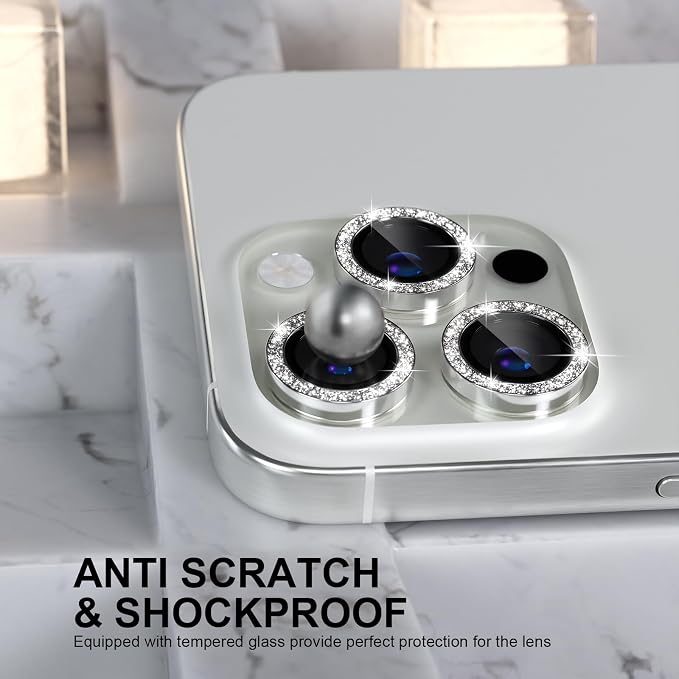 Choiche Compatible for iPhone 16 Pro/iPhone 16 Pro Max Camera Lens Protector - Image 3
