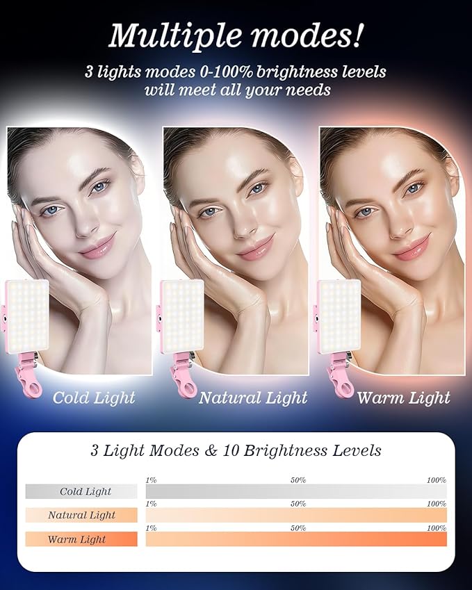 60 LED Portable Selfie Light Video Conference Lighting - Image 3