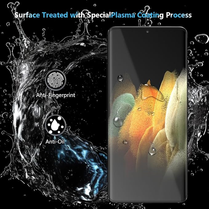 2+2 Pack Tempered Glass for Samsung Galaxy S21 Ultra Outer Screen Protector - Image 6