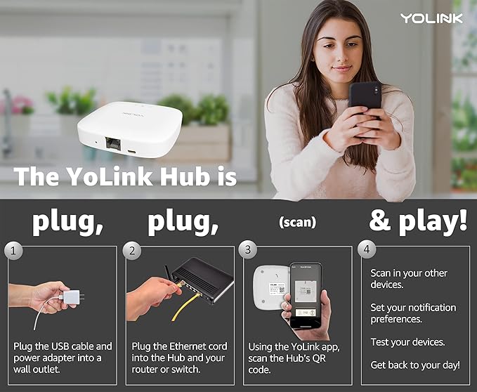 YoLink Smart Power Fail Alarm & Hub Kit, Smart Home Starter Kit - Image 8