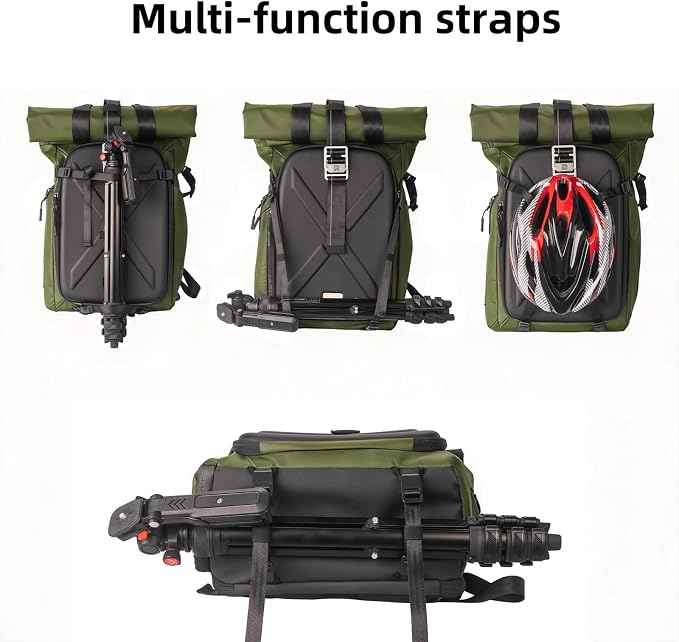 Besnfoto Hardshell Camera Backpack, DSLR SLR Mirrorless Camera Bag Waterproof - Image 7