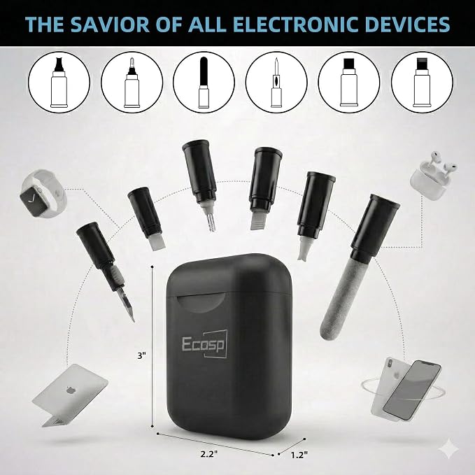 ECASP Cleaner Kit for AirPod, Cell Phone Cleaning Repair & Recovery for iPhone - Image 2