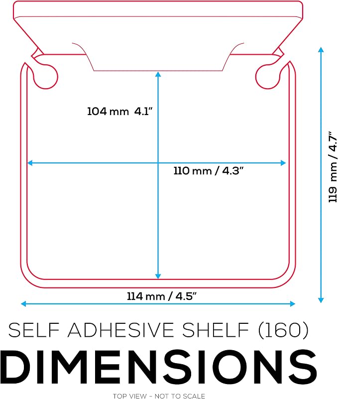 BRAINWAVZ Drill Free Wall Mount Shelf - Image 3