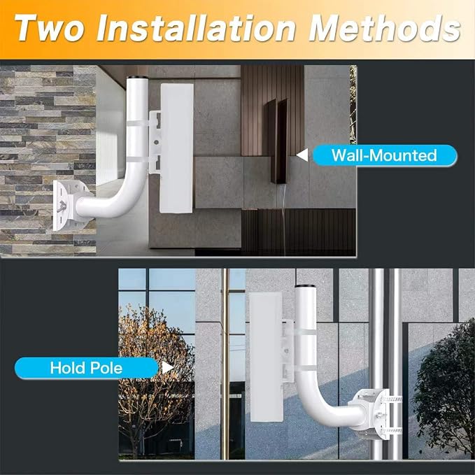 Networks Pole Mount Bracket, Universal 150° Adjustable Pole & Wall Mount - Image 5