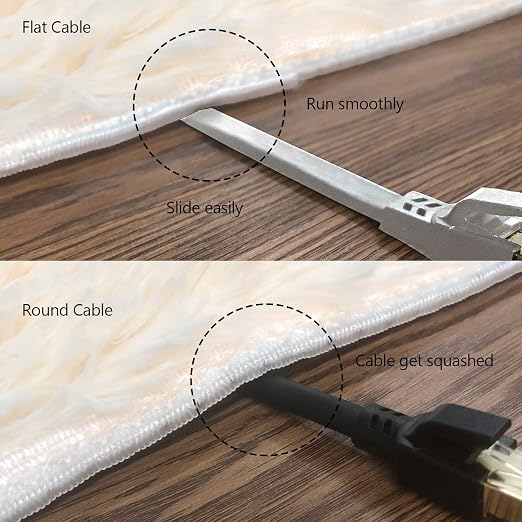 Jadaol Cat 8 Ethernet Cable 1.5ft, 40Gbps 2000MHz Flat RJ45 S/FTP LAN Patch - Image 5